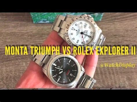 monta triumph vs rolex explorer|Monta Triump Vs Rolex Explorer II 16570 .